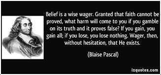 pascal gambit|pascal's wager catholic.